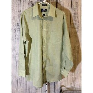 Stafford Wrinkle Free Dress Shirt Men’s 17 34-35 Green NWOT Long Sleeve